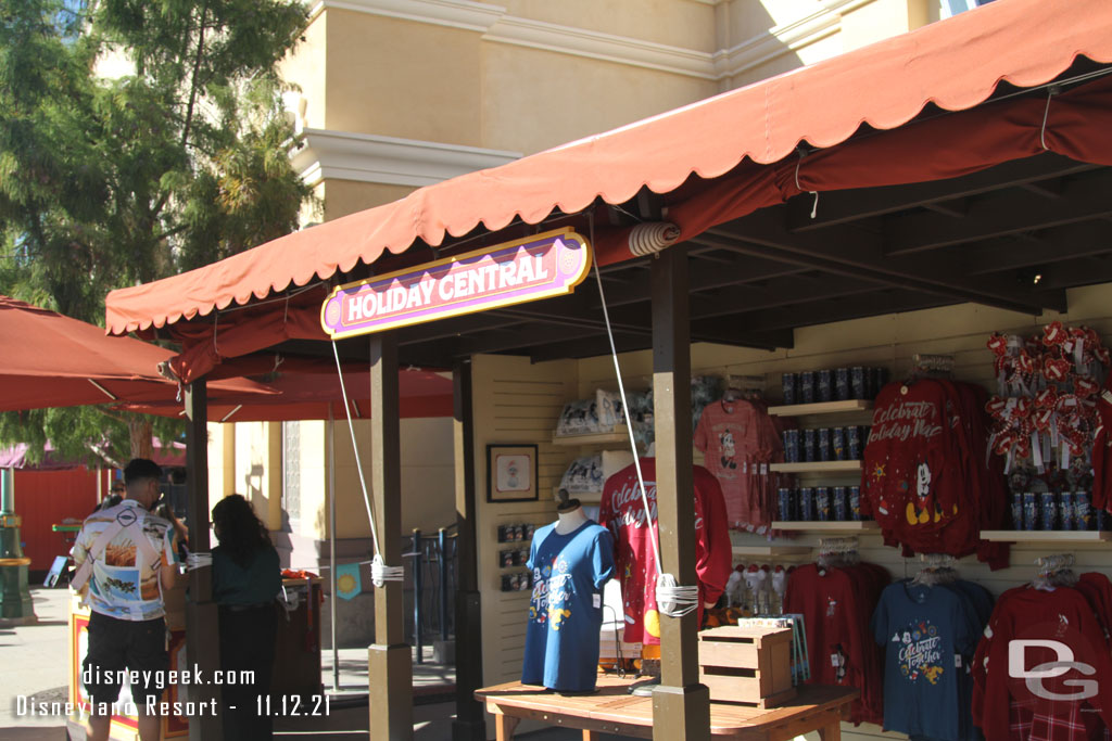 Disney Festival of Holidays merchandise location.