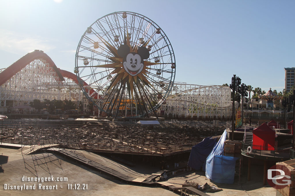 Another look at the World of Color renovation work.