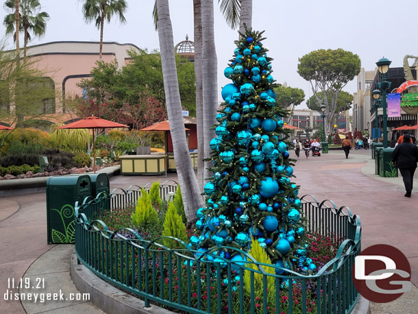 A look at the Christmas trees throughout Downtown Disney as I walked to the park.