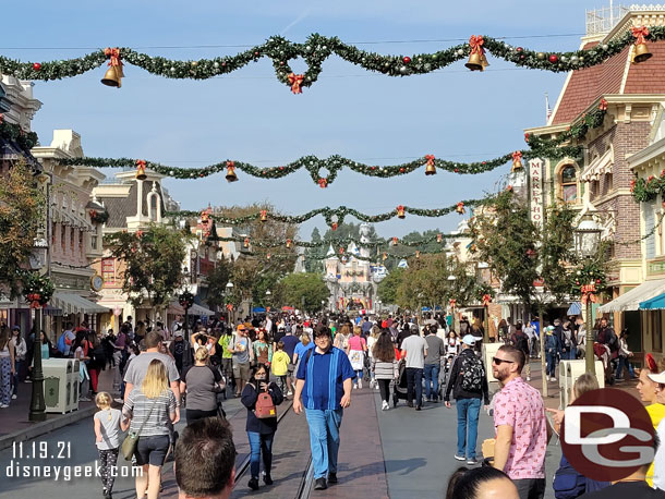 Main Street USA at 1:08pm