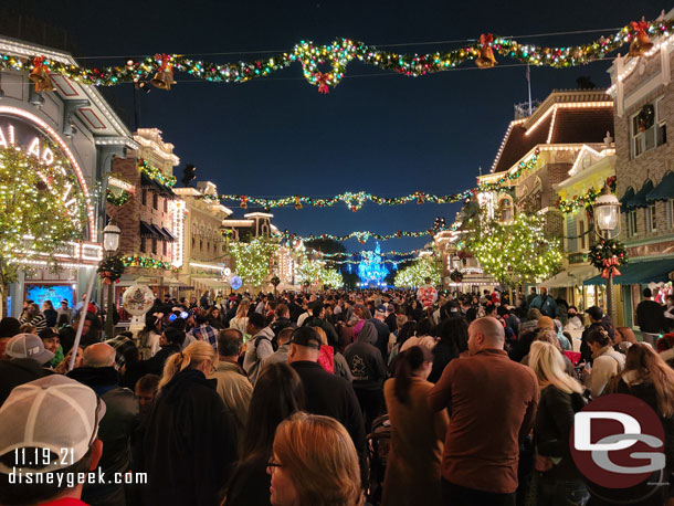 Found a spot for Believe in Holiday Magic about 15 minutes prior to show time.