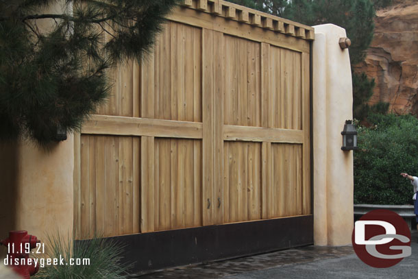 A couple visits ago they were repainting these gates as you head to Cars Land. 