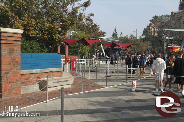 At noon Spider-Man was down and the queue cleared.