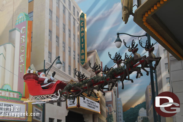 Some Christmas decorations in Hollywood Land.