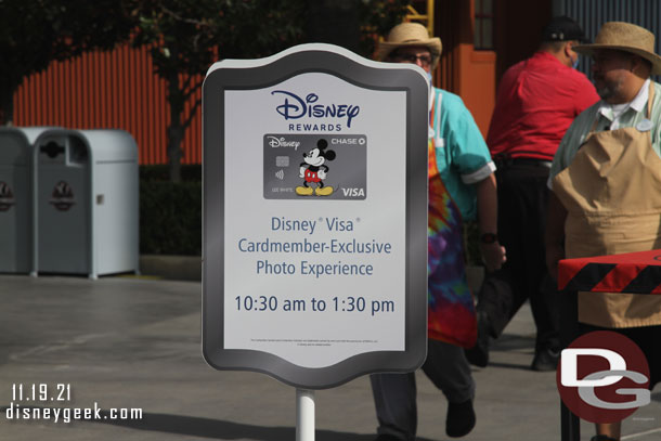 The Disney Visa photo experience is still in Hollywood Land.