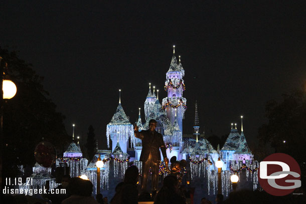 Sleeping Beauty Winter Castle behind me