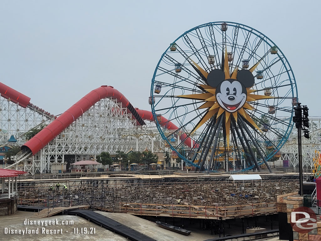 World of Color renovation continues in Paradise Bay.