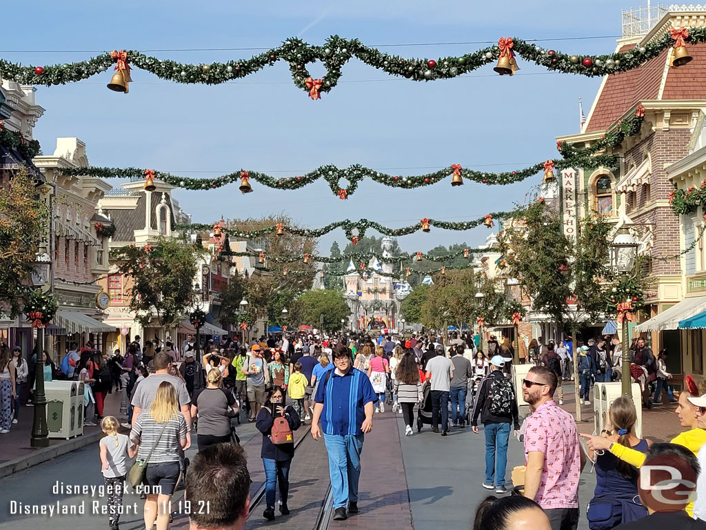 Main Street USA at 1:08pm