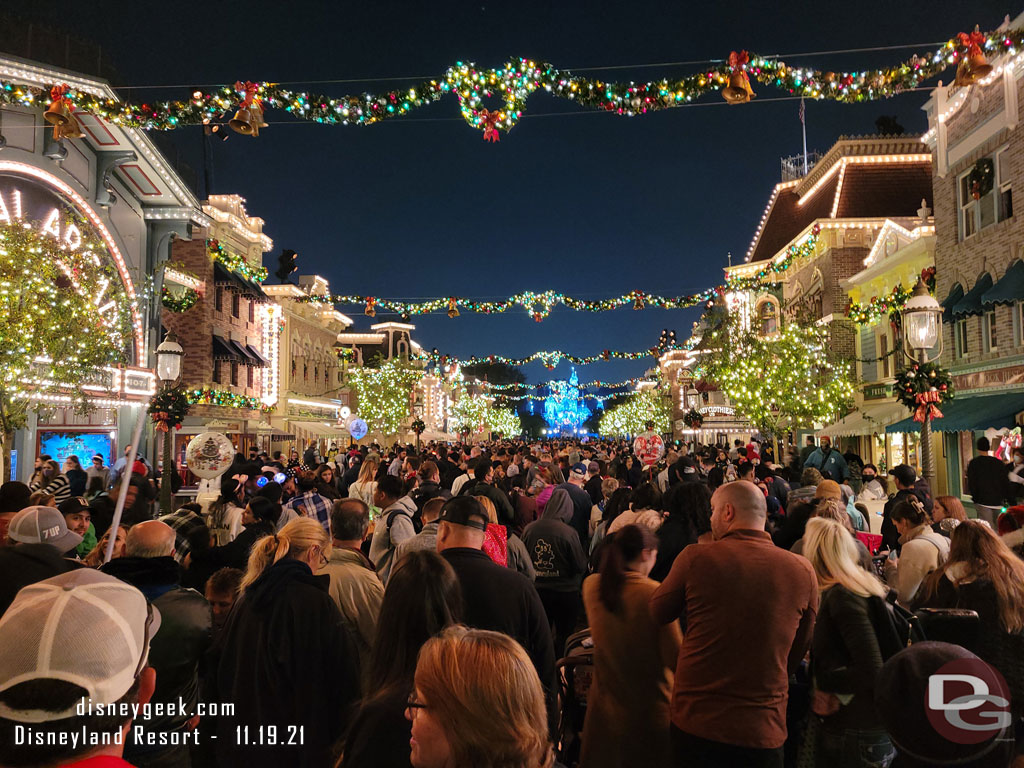 Found a spot for Believe in Holiday Magic about 15 minutes prior to show time.