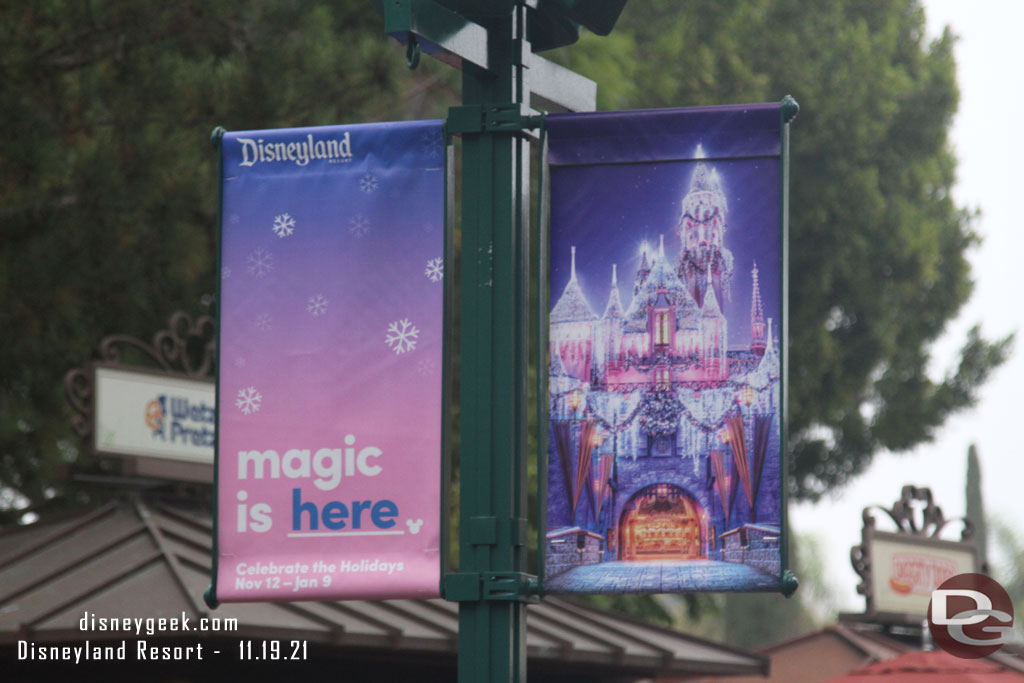 Sleeping Beauty Castle on another banner.