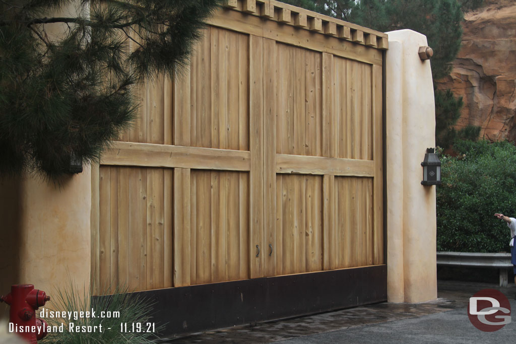 A couple visits ago they were repainting these gates as you head to Cars Land. 