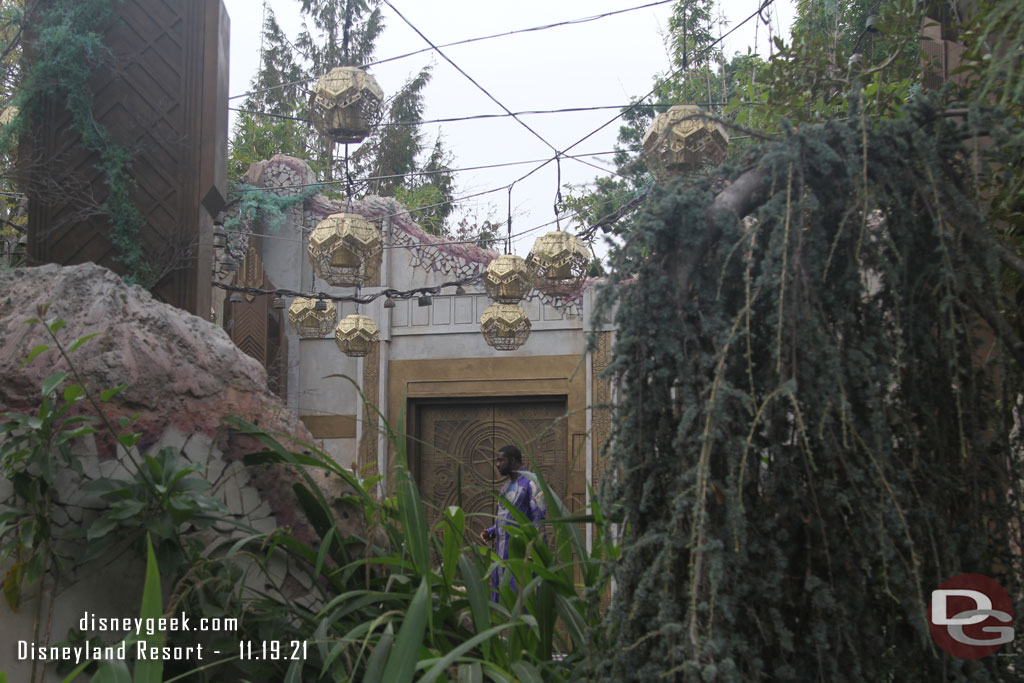 The Eternals were out greeting guests.  The entrance had a line so this was the best picture I could get without waiting.