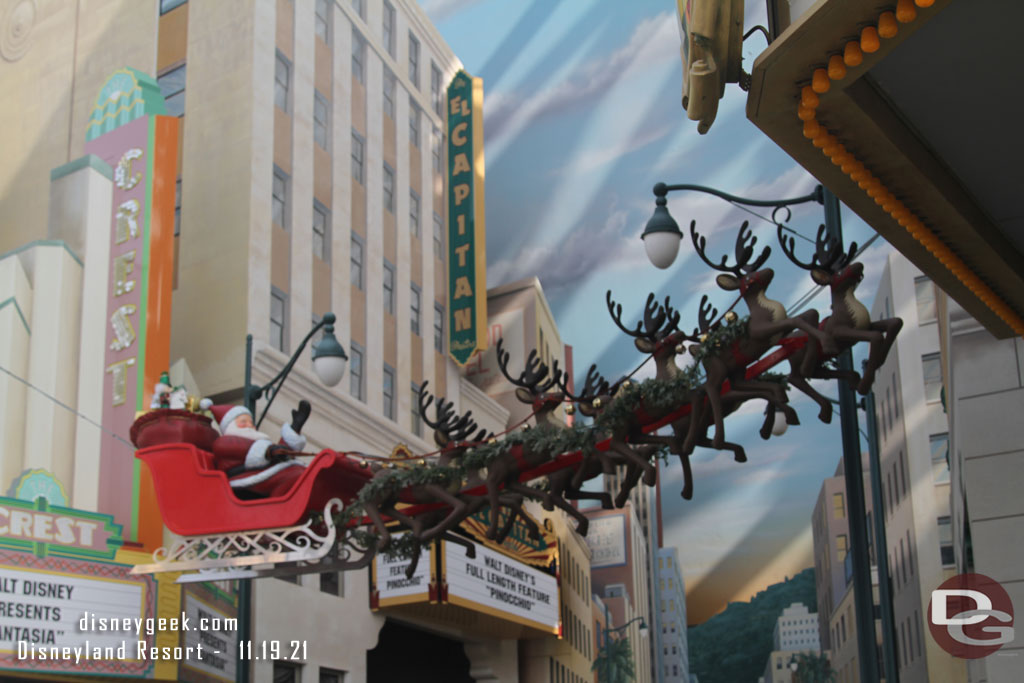 Some Christmas decorations in Hollywood Land.