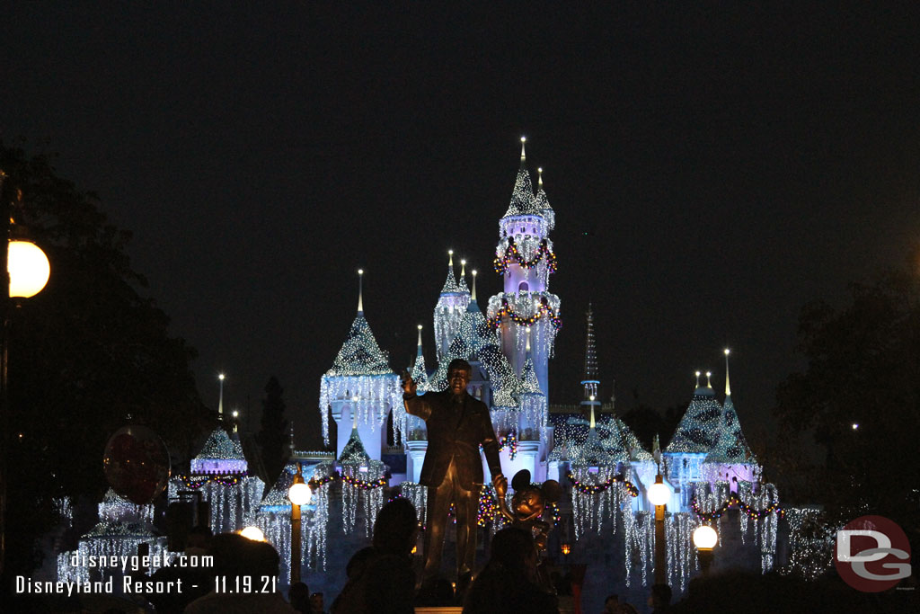 Sleeping Beauty Winter Castle behind me