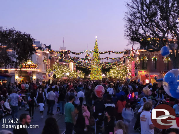 Main Street USA just after 5pm