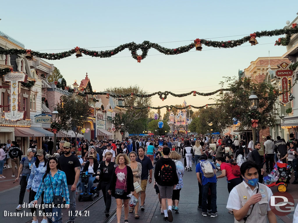 Main Street USA at 4:30pm