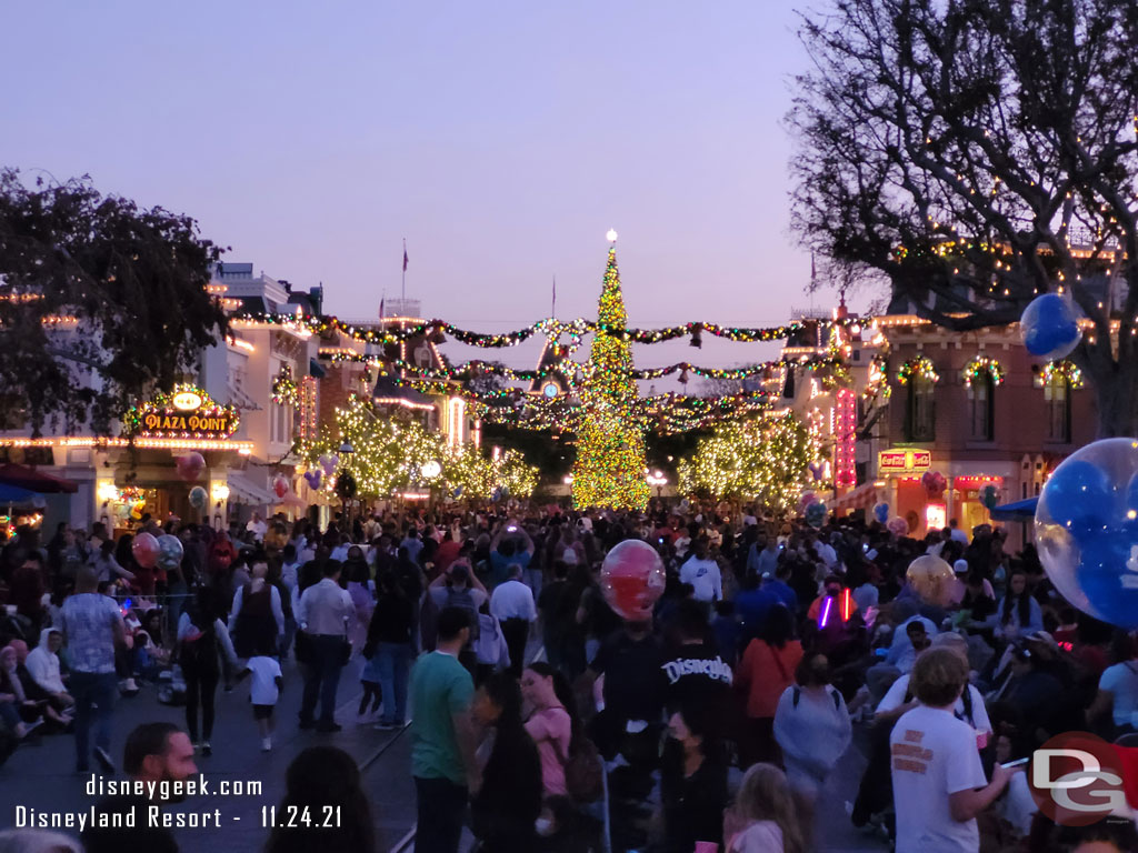 Main Street USA just after 5pm