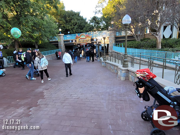 A closer look at the pavement.  The newest section is a bit discolored still.