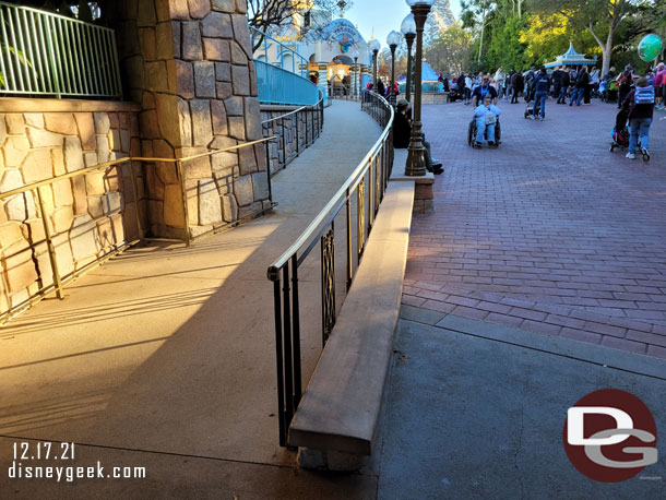 Looking back up the ramp