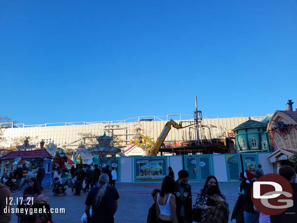 Next stop Toontown to check out the El Capitoon construction for Mickey & Minnie's Runaway Railway.