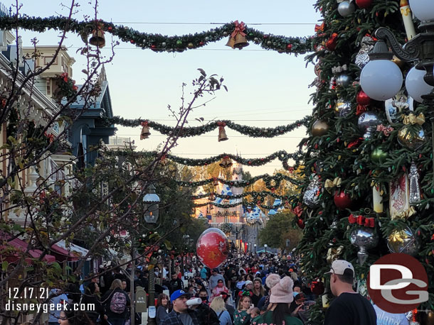 Main Street USA at 4:10pm