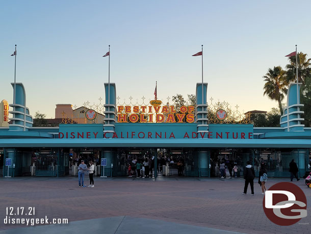 Making my way over to Disney California Adventure.