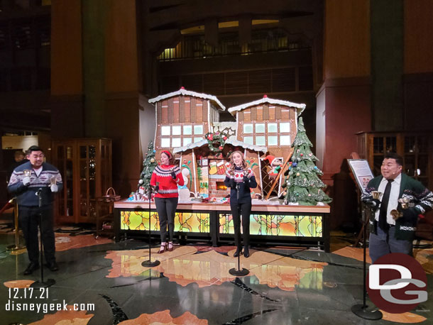 Holiday Handbell Carolers perform throughout the Christmas season.