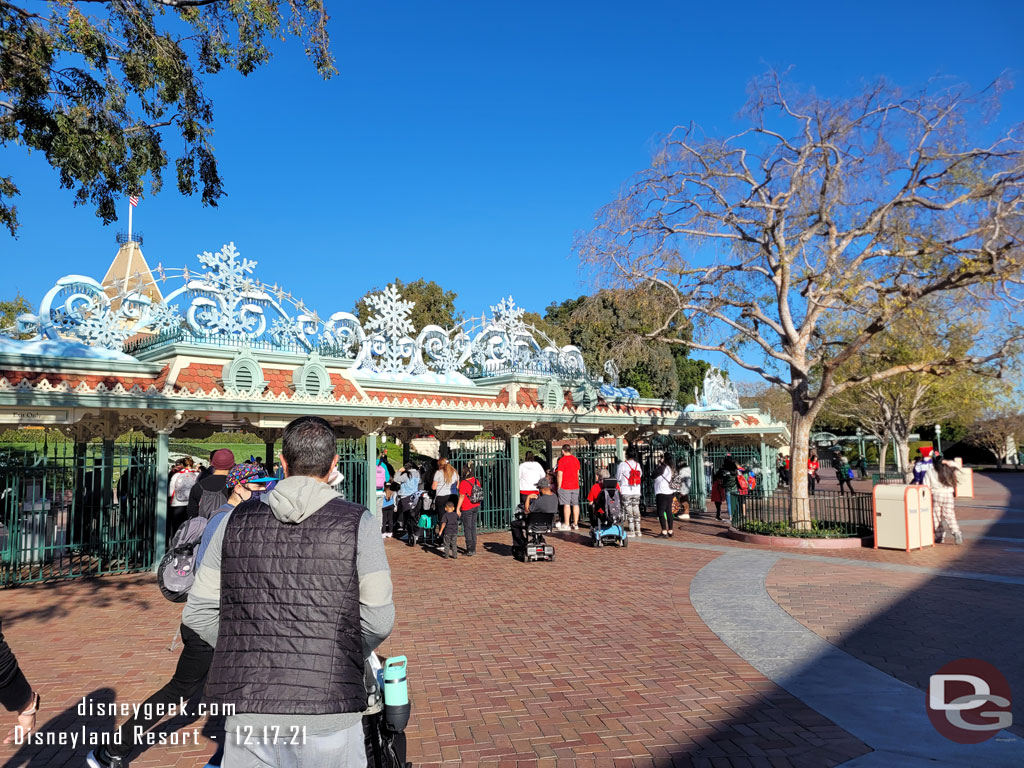 2:14pm - Arrived at the front gates.