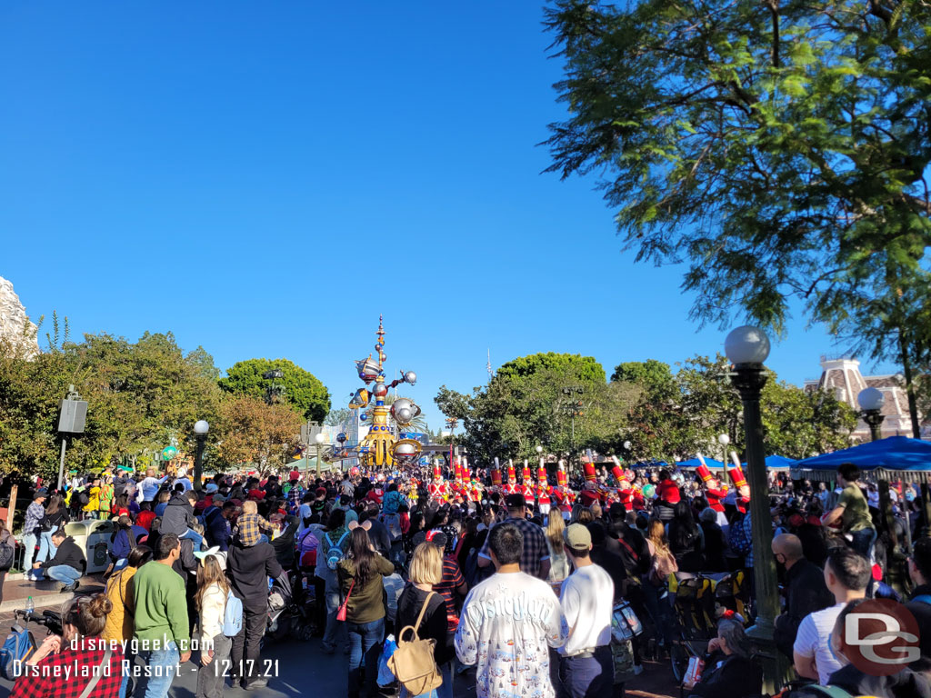 Toy Soldiers arriving on Main Street