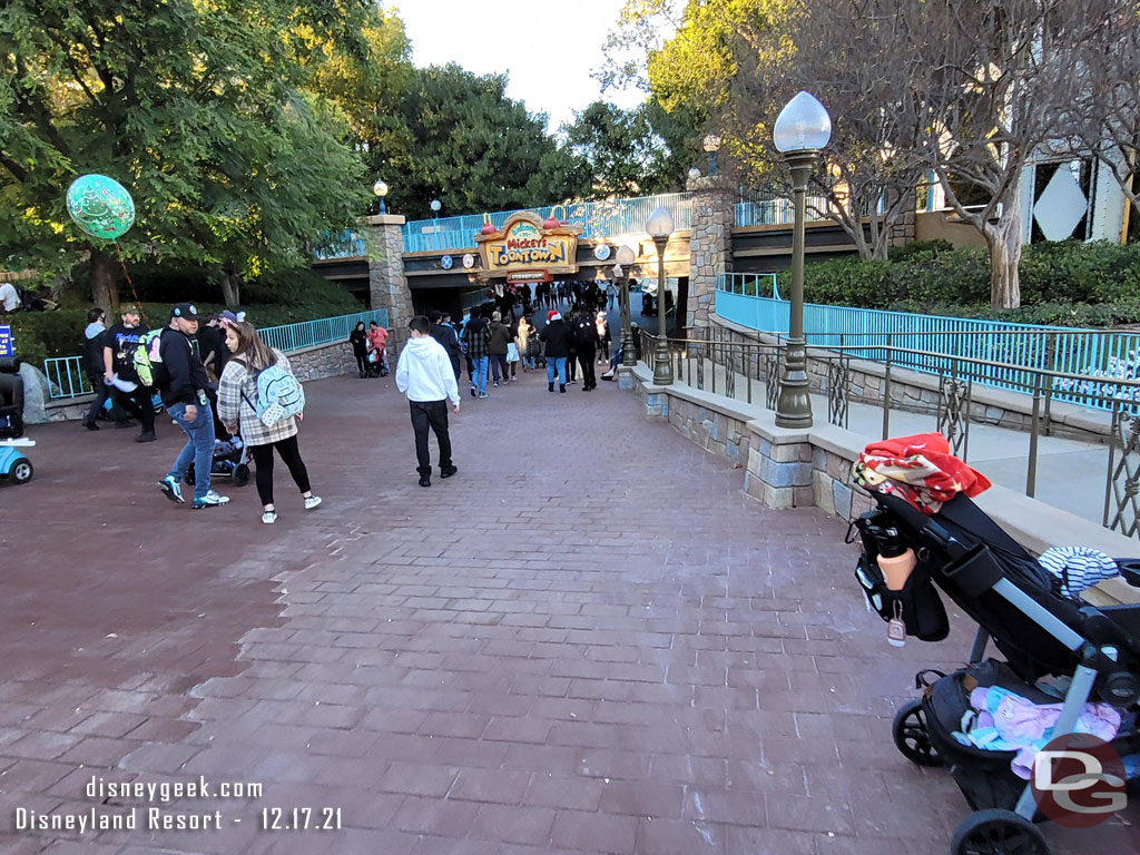 A closer look at the pavement.  The newest section is a bit discolored still.