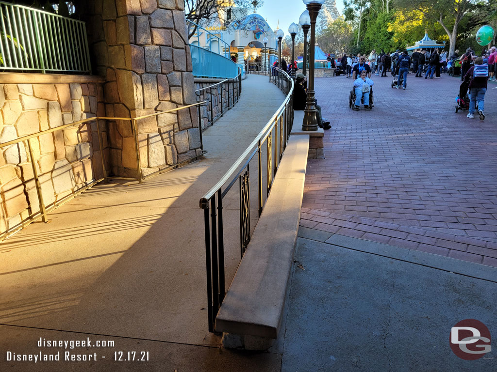 Looking back up the ramp