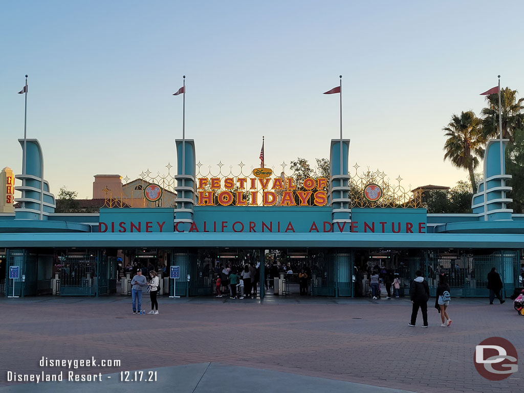 Making my way over to Disney California Adventure.