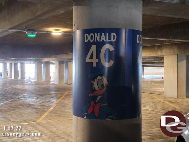 10:07am - Parked on the Donald level this morning.