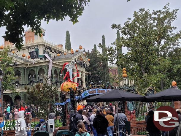 Haunted Mansion Holiday ends its season Sunday.  So wanted to get one last ride in.  