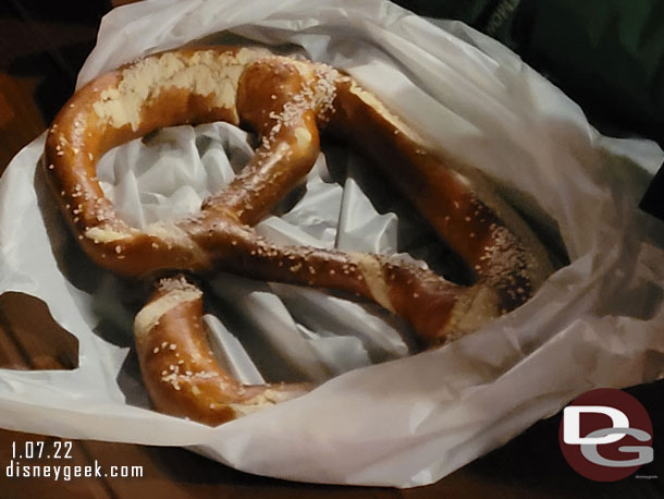 Some of the group opted for the Quantum Pretzel from Pym Test Kitchen instead.