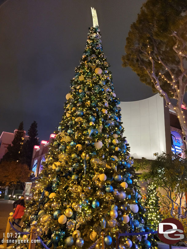 The Downtown Disney Christmas tree