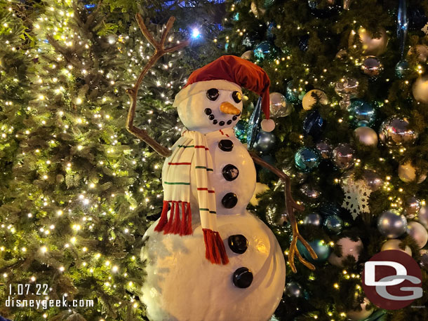 Snowman in Downtown Disney