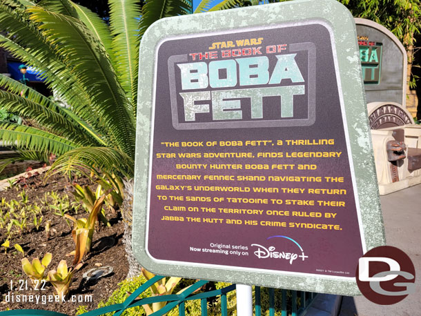 A photo op to promot the Book of Boba Fett on Disney+