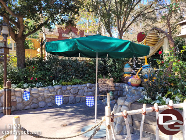 The Winnie the Pooh Meet and Greet was not open either.