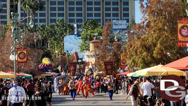 Tigger is leading Mulan's Lunar New Year Procession this year to celebrate the Year of the Tiger 