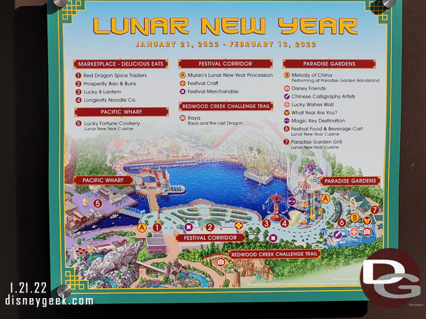 Locations of all the Lunar New Year Festivities.