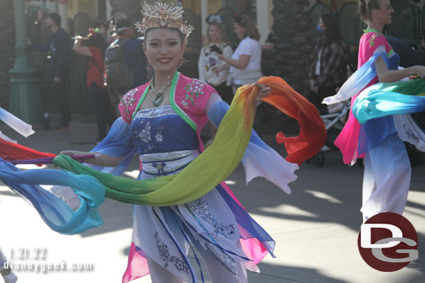 Ribbon dancers