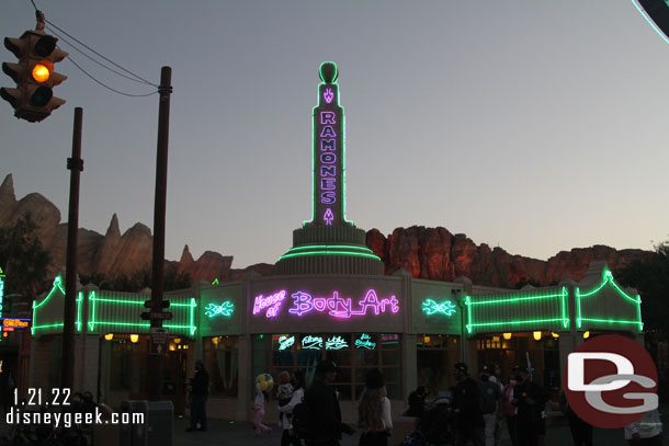 Passed through Cars Land.