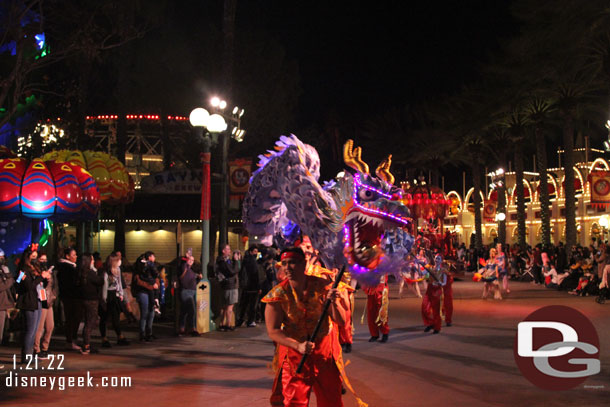 The 7:00pm Lunar New Year Procession