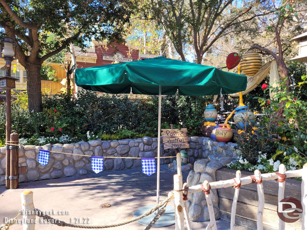 The Winnie the Pooh Meet and Greet was not open either.