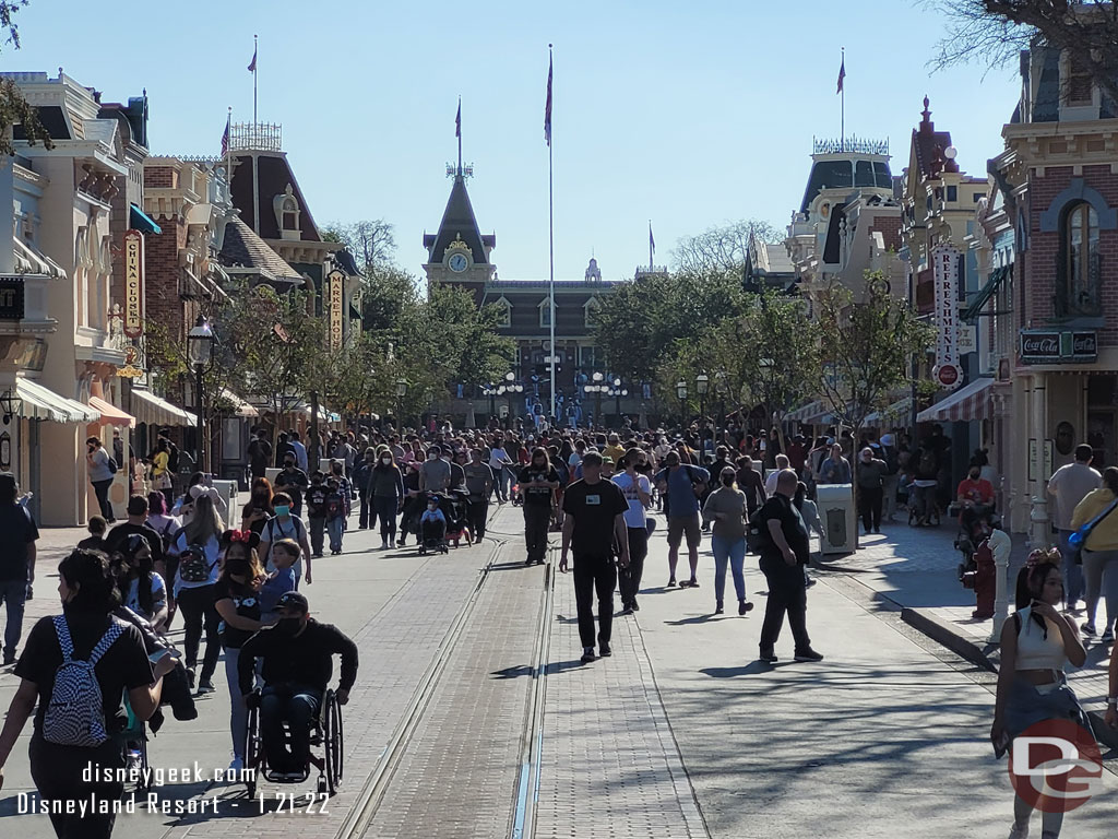 Main Street USA at 1:00pm