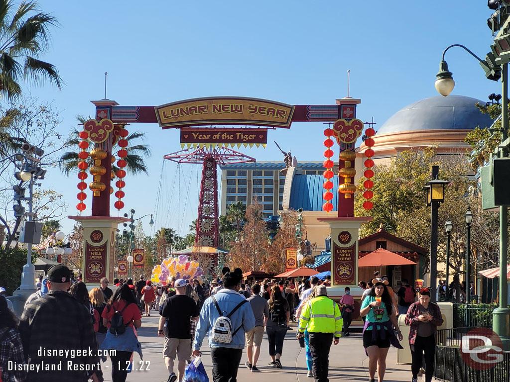 The Lunar New Year Celebration in Disney California Adventure started today.