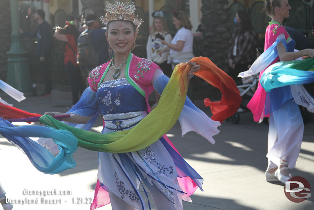 Ribbon dancers