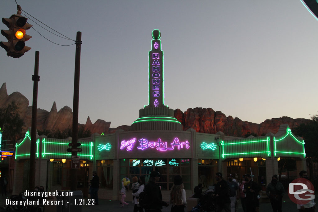 Passed through Cars Land.