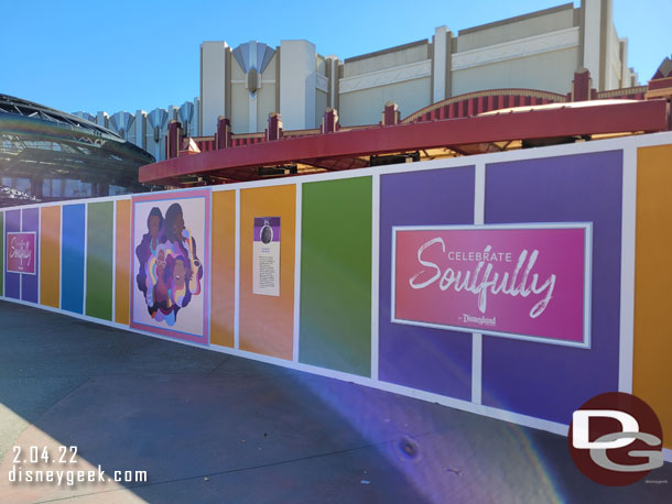 The walls feature artwork as part of the Celebrate Soulfully Event this month.